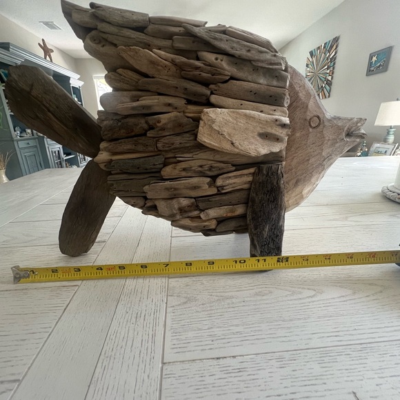 Rustic Large Driftwood Fish Sculpture - Picture 3 of 5